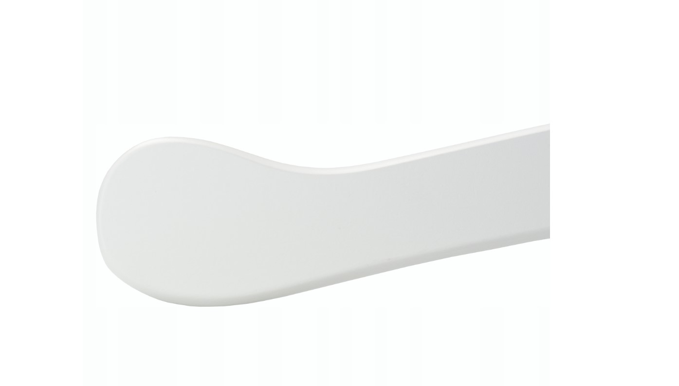 Wieszak drewniany na fartuch RTG dł. 54cm biały - obrazek 3